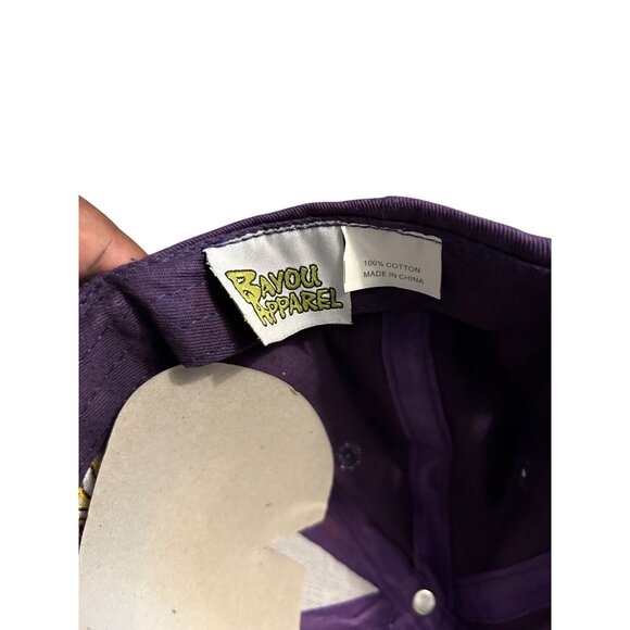 LSU tigers Southeastern Conference Champions Baseball Cap Cotton Purple & Gold - Picture 5 of 5